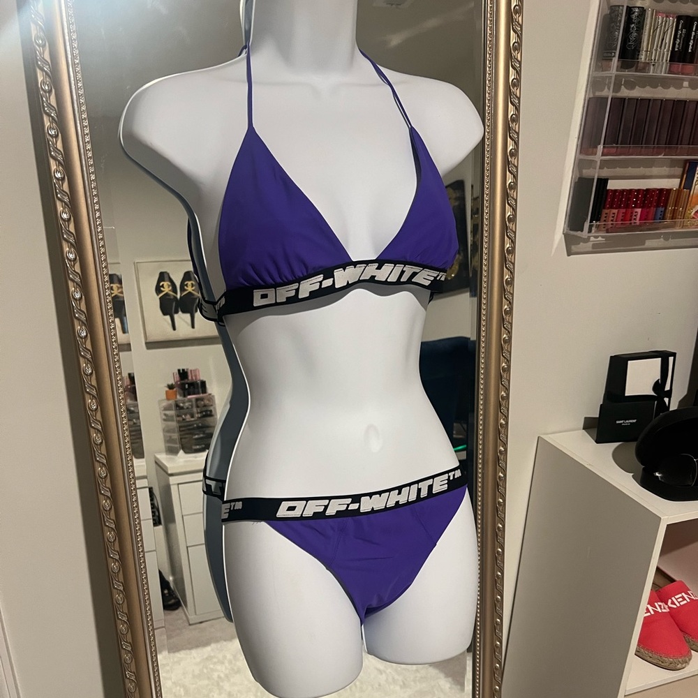 NWOT Off-White logo bikini